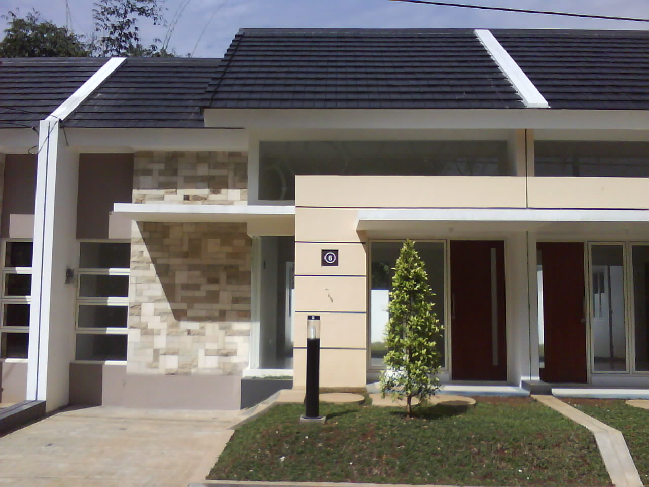 Foto asli rumah minimalis type 45 tersebut